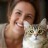Marine L. et sa chatte Praline